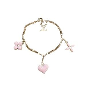 LOUIS VUITTON Pink Monogram Charm Bracelet